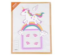 Kichvoe Luminous Unicorn Design Wall Sticker Pu Material Creative Decorative 3D Sticker for Room Bedroom Accessories Halloween Home Décor