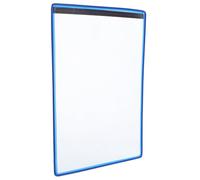 Kichvoe Magnetic Document Holder Plastic Paper Sleeves PVC Blue Magnetic Backing Easy Attachment Office Bulletin Boards