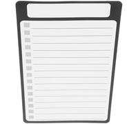 Kichvoe Magnetic Grocery List Pad for Refrigerator, Small Magnetic Memo Notepad with Black and White Writable Sheets, for Kitchen and Meal Planning