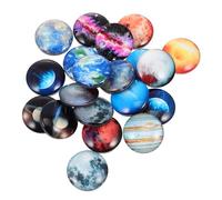 Kichvoe Magnets Ornaments Glass 20pcs Fridge Decorations Refrigerator with Space-saving Design Assorted Colour for Home Kitchen