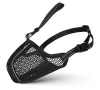 Kichvoe Mesh Dog Muzzle Medium Dog Muzzle Adjustable Breathable Soft Mesh Fabric Grooming Sessions Visits to The Vet Pet Owners