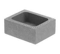 Kichvoe Metal Casting Smelting Mold Ingot Mold Graphite Black with Good Thermal Conductivity Suitable for Emergency Heat Or Cold Usage for Test Analysis and Teaching in Jewelry Making