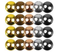 Kichvoe Mini Metal Round Buttons Vintage Style for Doll Clothes 100pcs with 2 Holes, Compact and Convenient, Easy to Sew for DIY Crafts and Scrapbooking Projects
