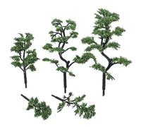 Kichvoe Model Spruce Trees 5pcs Versatile Use Plastic for Urban Planning Miniature Landscapes Dioramas Scenery Model Inserts
