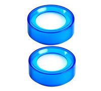 Kichvoe Money Counting Sponge Finger Damper 2Pcs Plastic Round Sponge for Bank Teller Cashier Use Office and Home Supplies
