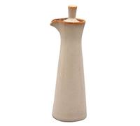 Kichvoe Multi-functional Ceramic Soy Sauce Bottle and Vinegar Condiment Bottle with Beige Finish, Easy to Use for Home or Picnic Use