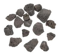 Kichvoe Natural Volcanic Stone Aquarium Decoration Rocks 500g Red Black Volcanic Rock for Fish Tank Planter Ornament 2-3cm Landscaping Stone for Aquatic Pets