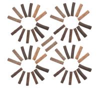 Kichvoe Natural Wooden Sticks Handmade Craft Material 50pcs for Photo Props Small Size for Home Decoration and Wreaths for Woodcraft Projects