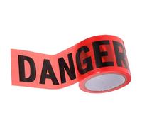 Kichvoe Non-adhesive Red Warning Tape Danger 7.5cm X 100m Roll Crime Scene Caution Barrier Tape for Safety and Hazard Marking