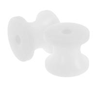 Kichvoe Nylon Anchor Guide Roller Marine Bow Anchor Line Roller for Yacht and Watercraft 2pcs with White Sturdy Material Provides Vessel Safety in Rough Sea Conditions