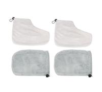 Kichvoe Paraffin Therapy Accessories Keep Wax Warm Cotton and Plush Material 2 Pairs Wax Bath Foot and Hand Covers Set Designed to Maximize Moisture Absorption Random Color at Home