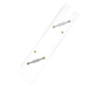 Kichvoe Parallel Ruler with Stainless Steel Scale with Convenient Pull Design Acrylic Professional Nautical Chart Measuring Tool for Accurate for Ocean Navigation and Marine Research
