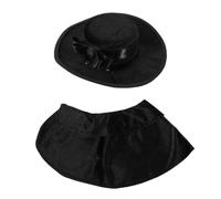 Kichvoe Pet Halloween Costume for Dogs and Cats Lightweight Black Polyester Cloak and Hat Set with Simple and Convenient Wearable Design for Party and Festival Atmosphere