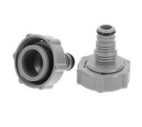Kichvoe Pool Hose Adapter 32Mm Grey PVC 2 Pieces Compatible with Swimming Pool Drain Pipe Connector Easy Installation