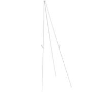 Kichvoe Portable Foldable Metal Painting Easel Stand, White 5-Section Tripod Display Rack for Art, Sign, and Wedding Use