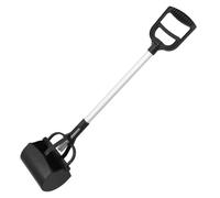 Kichvoe Portable Pet Poop Picker with Long Handle and Large Opening, Plastic Animal Waste Cleaning Tool for Outdoor Use, Easy to Carry Pooper Scooper for Dogs and Cats Random Color