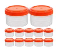 Kichvoe Portable Salad Dressing Containers Keeps Sauces with Lids 12pcs 35ml Reusable Lightweight Pp Sauce Boxes for Ketchup and Condiments, for On-the-go Meals and Picnics