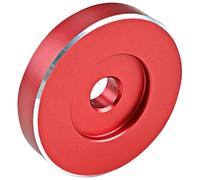 Kichvoe Professional Turntable Adapter Practical Adapter Aluminium Anti-rust Convenient to Play Records Red Phonograph Turntable Replacement Part for Vinyl Record Players