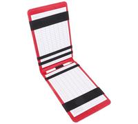 Kichvoe Pu Golf Scorecard Holder with Texture, Portable Lightweight Score Keeping Notebook, Pink Golf Score Recording Book for Tournament and Practice Use