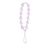 Kichvoe Purple Crystal Butterfly Phone Strap, Easy to Install Plastic and Resin Phone Charm for Keys and Camera, Beautiful and Creative Cellphone Accessory
