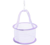 Kichvoe Purple Pop-up Drying Net for Makeup Brushes and Beauty Sponges, Reusable Cloth Mesh Holder for Airing Small Items and Protecting Bristle Shape, for Home Organisation and Cosmetic
