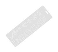 Kichvoe Quilting Template Sewing Ruler DIY Stitching Ruler White Pp Hollow Design Increase Creativity Quilting Sewing Tool for Patchwork Projects