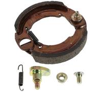 Kichvoe Rear Drum Brake Shoe for Motorcycle and Scooter with Reliable Braking Performance and Wear-resistant Iron Material, Electromobile Rear Brake Pad Suitable for Replacement