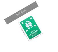 Kichvoe Reflective Fire Muster Point Sign Aluminum Emergency Sign 0.8Mm Thick for Industrial and Garden Areas 298X210Mm