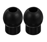 Kichvoe Replacement Silicone Ear Tips for Stethoscope 1 Pair Black Soft Medical Earbuds Compatible Universal Diagnostic Accessories