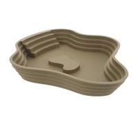 Kichvoe Reptile Water Pool Large Lake Shaped Plastic Bathing Pool for Gecko Indoor Use Lightweight Design