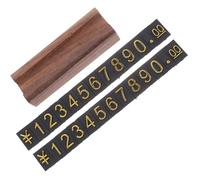 Kichvoe Reusable Jewelry Price Tag Display Stand Digital Combinations, Made of Wood and Plastic, Elegant Design for Shopping Mall and Retail Store Pricing