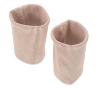Kichvoe Ribbed Cuff Replacement Stretch Polyester Fabric, Striped Knit, One Pair, One Size, Khaki, for Hoodies and Track Jackets, Easy Sew Garment Upgrades for Autumn Winter