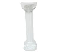 Kichvoe Roman Column Statue Decorative Guide Pillar Elegant Column Adornment for Weddings Parties Events Multi-purpose Roman Style Road Guiding Prop Luxurious Visual Appeal