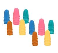 Kichvoe Rubber Finger Protectors Hand Protection Random Color 50pcs Non-Slip Finger Tips Comfortable Anti-Static for Carving and Jewelry Buffing