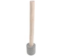 Kichvoe Sauerkraut Tamper Tool with Granite Head and Finely Shaped Wooden Handle for Accelerating Juice Release, for Cabbage and Vegetable Fermentation in Large Mason Jars and Kitchen Use