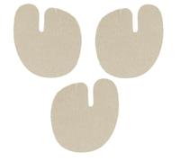 Kichvoe Self-Adhesive Shockproof Insoles Artificial Leather Beige 3 Pairs Metatarsal Support for Comfortable Anti-Skid Forefoot Cushions Reducing Discomfort Sandals and Flip-Flops