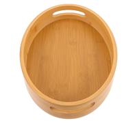 Kichvoe Serving Tray Easy Maintenance Wooden Oval with Smooth Surface and Ergonomic Handles Breakfast Wood Tray and Organizing Items for Family Gatherings
