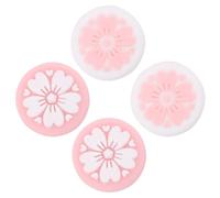 Kichvoe Silicone Joystick Thumb Grip Caps for Game Controllers Comfortable and Easy to Install 4pcs Pink Compatible Analog Stick Replacement Cover, for Gaming Sessions