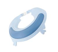 Kichvoe Silicone Shower Cap for Shampoo and Bathing, Waterproof and Non-Slip Hair Washing Hat Ear Protection, Comfortable Blue Animal Shape Design for Shower