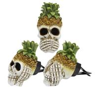 Kichvoe Skull Car Air Freshener Clips for Car Vent Resin Material with Easy to Install Feature Unique Green Skull Design to Create Fresh Atmosphere and Travel Use