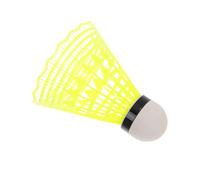 Kichvoe Solo Badminton Training Device Yellow Rebound Trainer Easy Assembly Imitation Nylon Rubber Latex Indoor Practice Equipment for Beginners and Advanced Players