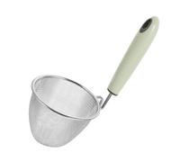 Kichvoe Stainless Steel Noodle Strainer with Handle for Frying and Quick Drainage, Rust-Proof Pasta Spoon Strainer for Ramen and Spaghetti Cooking in Kitchen