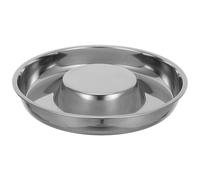 Kichvoe Stainless Steel Slow Feeder Dog Bowl Dual-sided Design and Raised Patterns, Anti-tip Puppy Food Bowl Healthy Eating Habits for Adult Dogs and Puppies