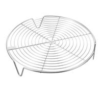 Kichvoe Steam Rack Round Cooling Rack Stainless Steel Baking Trivet Rack Canning Rack Steaming Rack Stand Insert Cookware for Air Fryer Cake Pans Pressure Cooker Food Heating 22cm