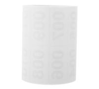 Kichvoe Stickers Self Adhesive Serial Number Labels for Bins Clothes Useful Number Paster Plain Sticker Labels