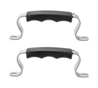 Kichvoe Submersible Pump Lift Handle Replacement and Antislip Textured Surface 2pcs with Stainless Steel and Plastic Construction, Curved Shape for Farm and Industrial Pump Applications