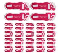 Kichvoe Tanning Salon Tools 25 Pairs Adhesive Foot Protectors Paperboard Material for Mobile Use and Client Care