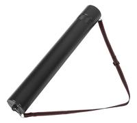 Kichvoe Telescoping Art Tube Expandable Storage Tube for Artwork and Blueprints with Strap Black Multi-Functional Poster Carrier 20 to 35 Inches
