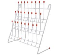 Kichvoe Test Tube Holder Laboratory Drying Rack with Fine Workmanship and Practical Metal Design, Classic White Chemistry Lab Drying Rack Suitable for Laboratory Use