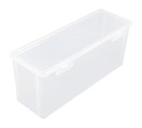 Kichvoe Transparent Bread Box Toast Storage Box Clear Plastic Bread Keeper Refrigerator Food Vegetable Fruit Storage Holder Fresh-keeping with Lid for Freezer Deli Dry Food 30X13CM